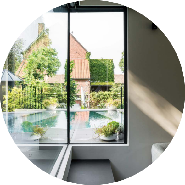 Châssis aluminium ALU-K - Expert en porte et fenêtre intérieure et extérieure en Wallonie et à Bruxelles en Belgique
