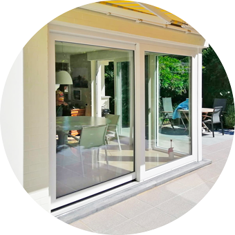 Coulissants pvc Rehau - Expert en porte et fenêtre intérieure et extérieure en Wallonie et à Bruxelles en Belgique